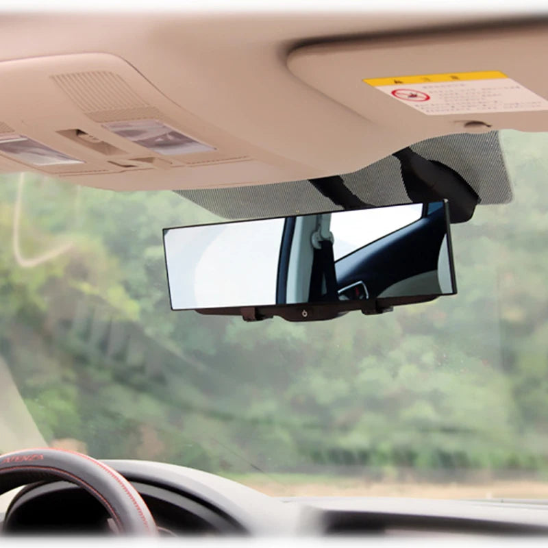 AutoScope Innovations Universal HD Panoramic Clip-On Rearview Mirror – Wide-Angle Interior View for Enhanced Safety